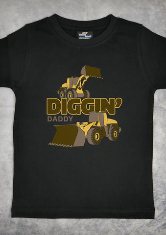 Diggin' Daddy – Youth Black T-shirt