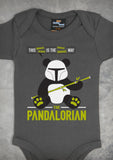 The Pandalorian – Baby Charcoal Gray Onepiece & T-shirt