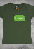 U Up? – Baby Olive Green Onepiece & T-shirt