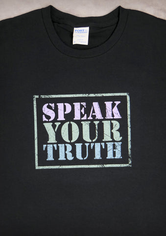 Speak Your Truth – Men's Black T-shirt