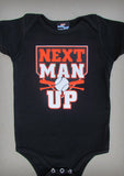 Next Man Up (Baltimore) – Baby Black Onepiece & T-shirt