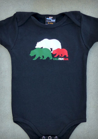 Califamilia – California Baby Black Onepiece & T-shirt