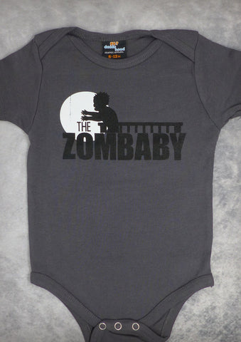 The Zombaby – Baby Charcoal Gray Onepiece & T-shirt