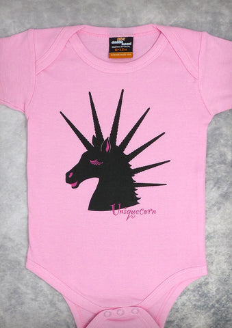 Uniquecorn – Baby Girl Pink Onepiece & T-shirt