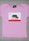 Locally Grown – California Baby Girl Pink & Charcoal Gray Onepiece & T-shirt