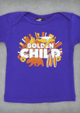 Golden Child – California Baby Girl Purple & Charcoal Gray Onepiece & T-shirt