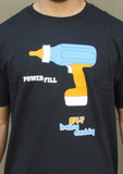PowerFill – Men's Daddy Black & Chocolate Brown T-shirt