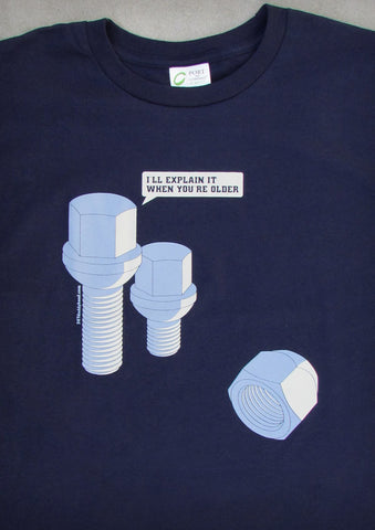 Lug Bolt – Men's Navy Blue T-shirt