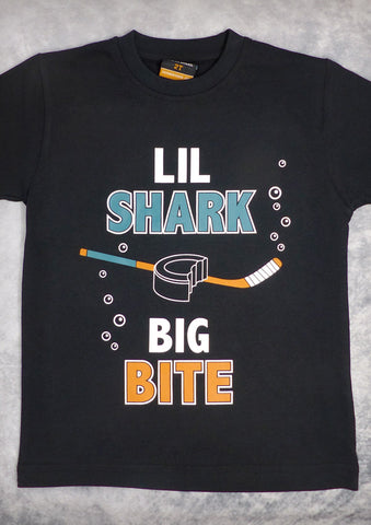 Shark Bite – Youth Boy Black T-shirt